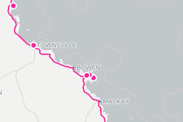 Map of an Australian Road Trip